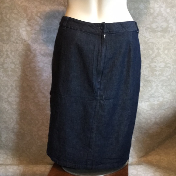 Esprit denim like midi pencil skirt size 9/10 - Picture 2 of 6